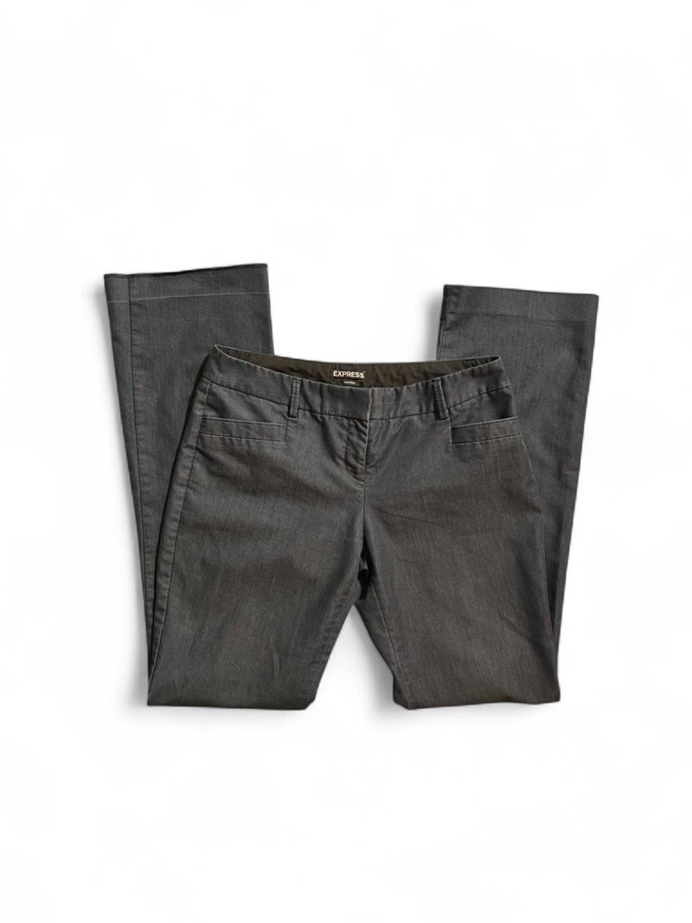Express Columnist Blue Bell Bottom Pants Y2K Chic